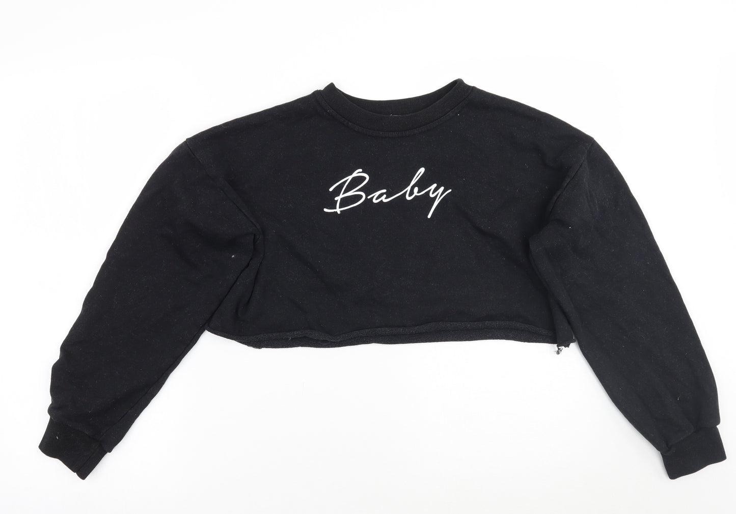 Love Womens Black   Pullover Jumper Size M
