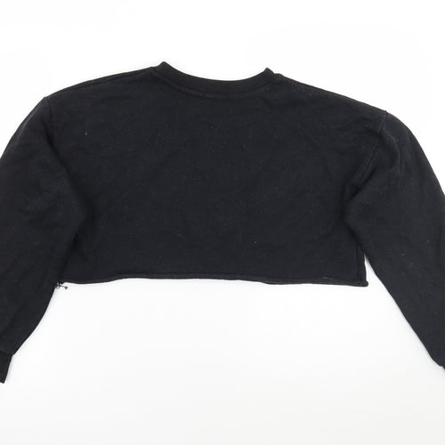 Love Womens Black   Pullover Jumper Size M