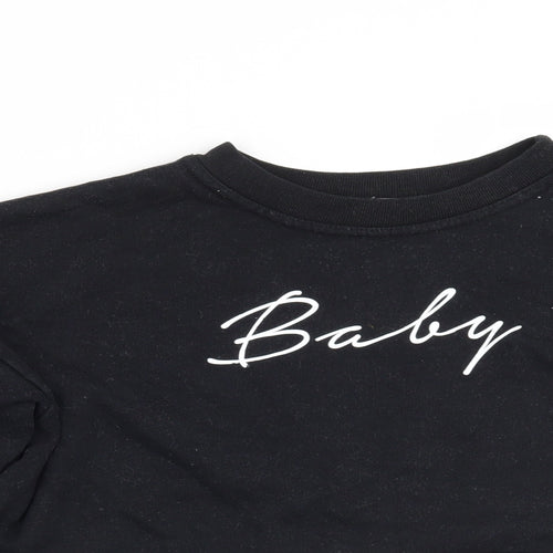 Love Womens Black   Pullover Jumper Size M