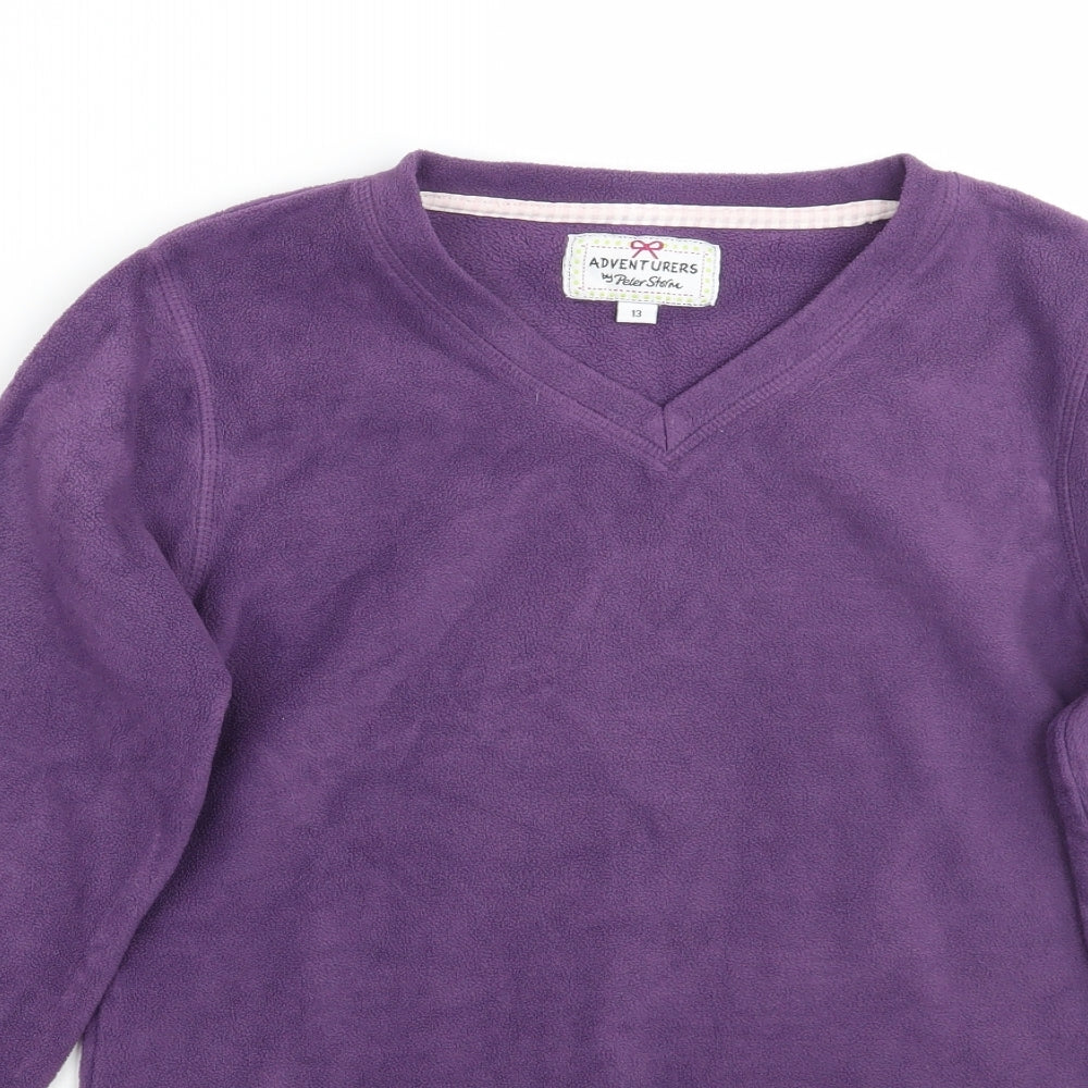 Peter Storm Girls Purple  Rayon Pullover Jumper Size 13 Years