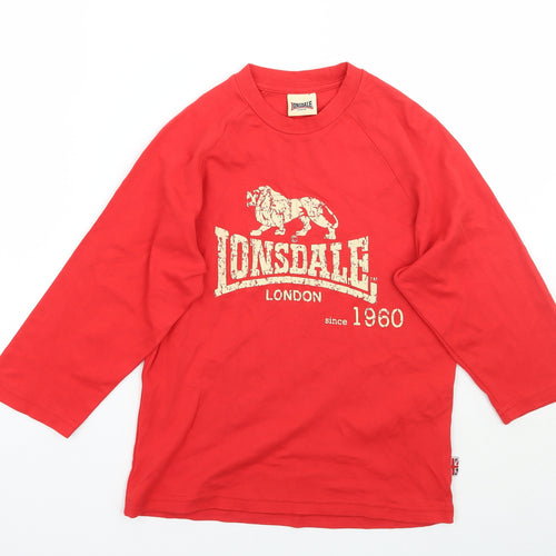 Lonsdale Womens Red   Camisole T-Shirt Size L