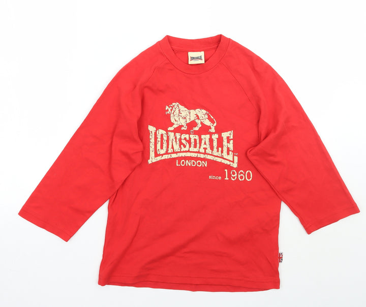 Lonsdale Womens Red Camisole T-Shirt Size L