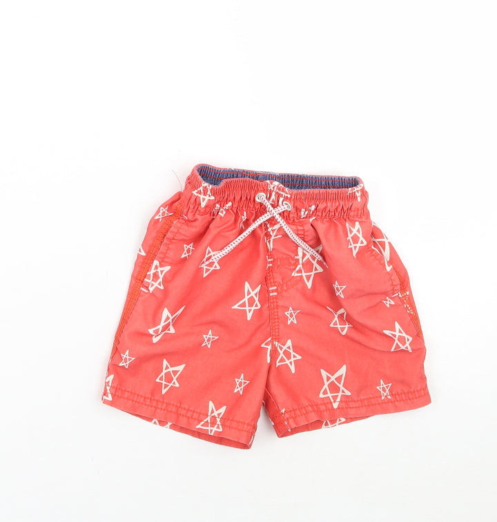 NEXT Baby Orange Geometric Cropped Trousers Size 12-18 Months