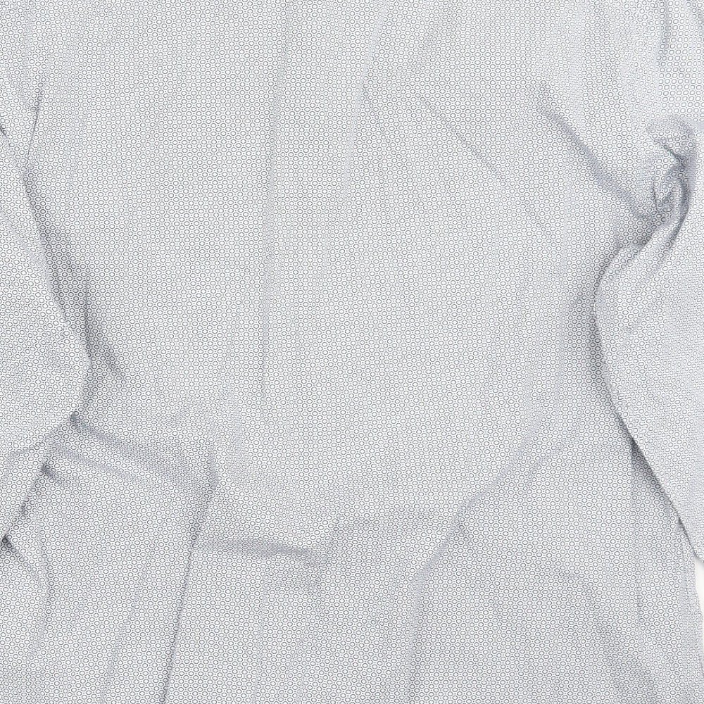 Jp cole Mens White Geometric   Button-Up Size 2XL
