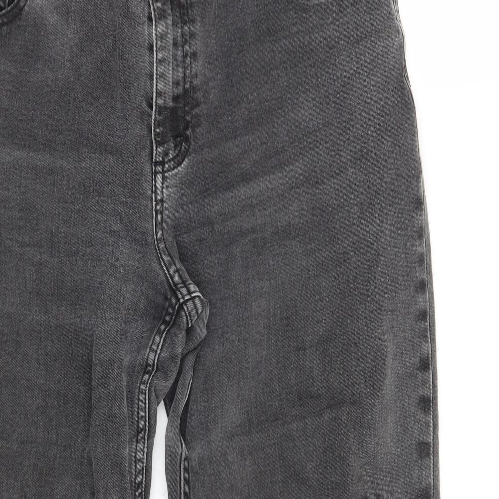 Marks and Spencer Womens Grey   Cropped Jeans Size 12 L25 in