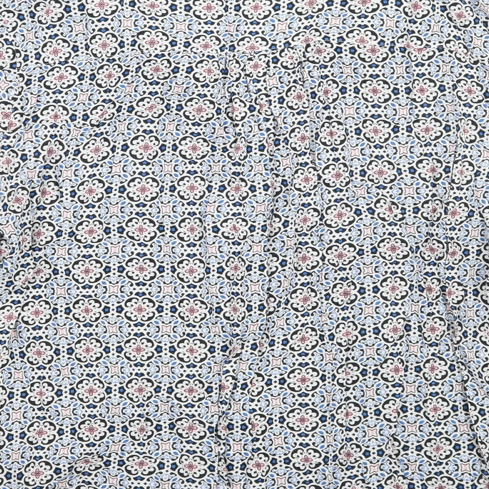 Primark Womens White Geometric  Basic Blouse Size 20