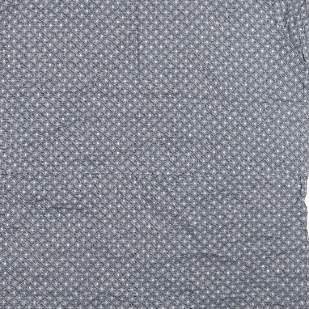 TU Womens Blue Geometric  Basic Blouse Size 20