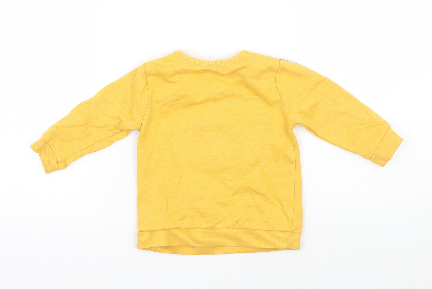 George Boys Yellow   Pullover Jumper Size 6-9 Months  - Batman