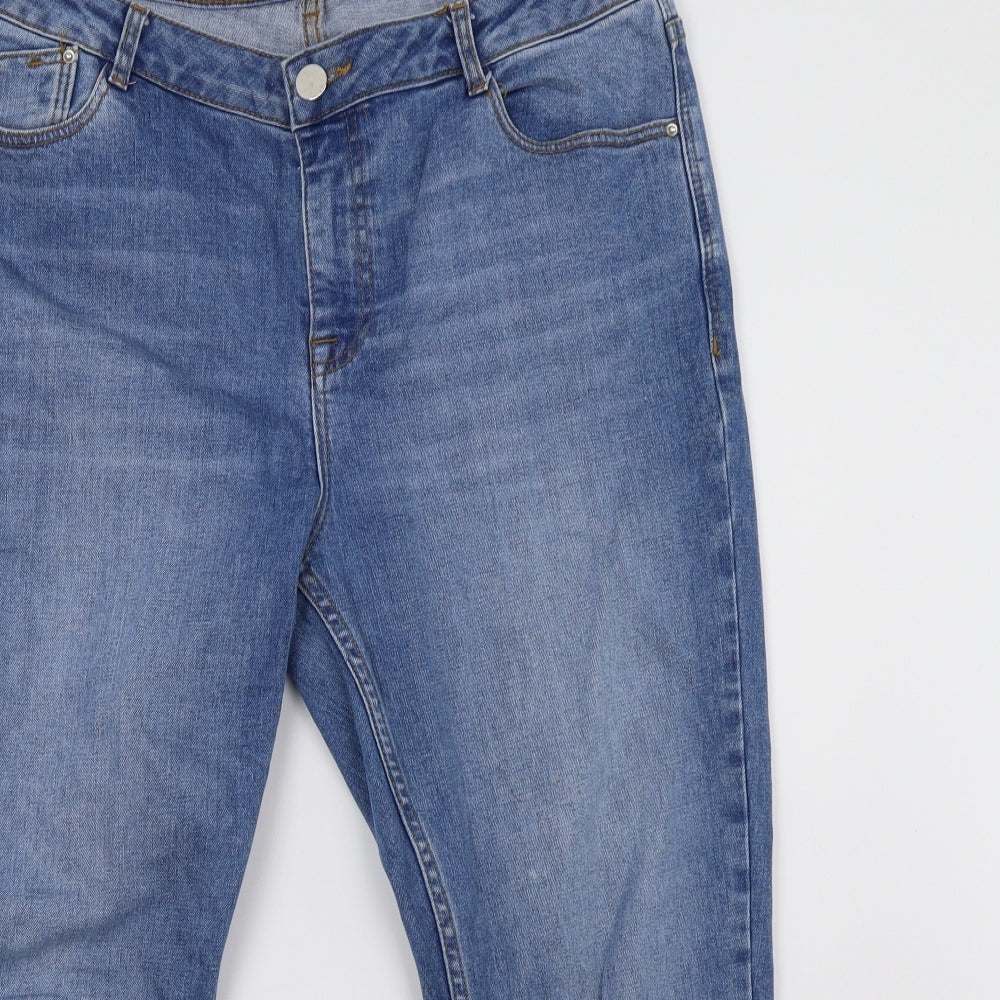 Dorothy Perkins Womens Black  Denim Straight Jeans Size 14 L26 in