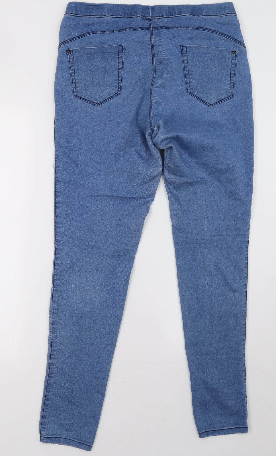 Primark Womens Blue  Denim Jegging Trousers Size 14 L32 in