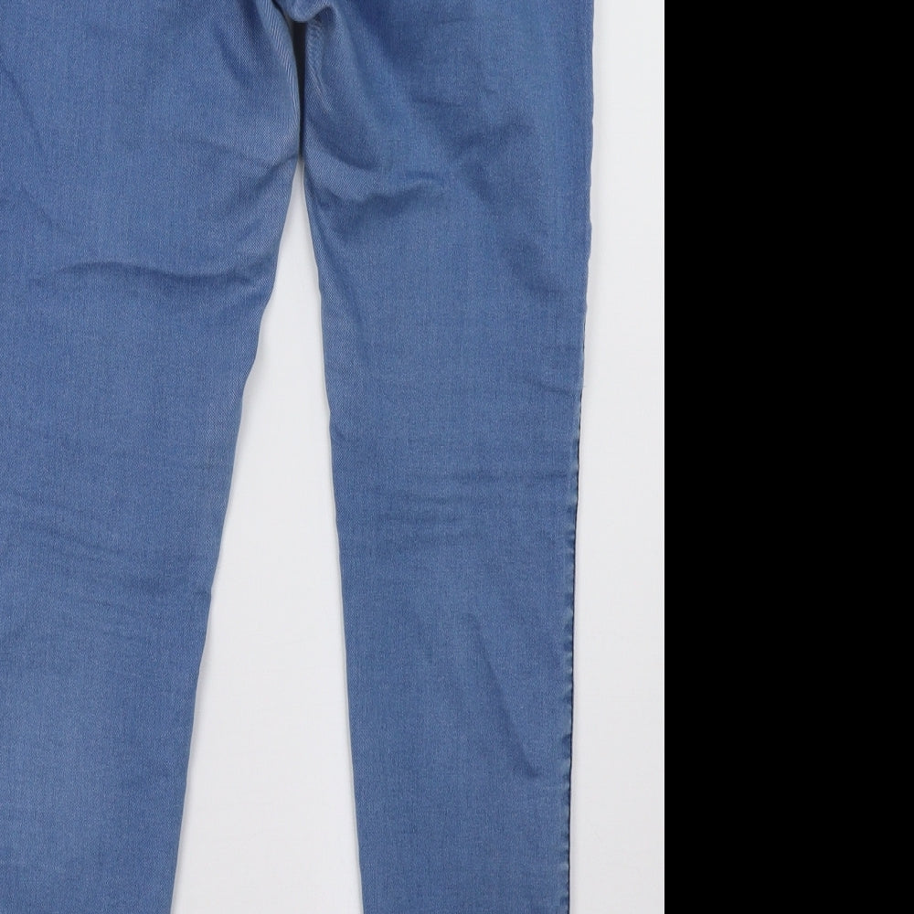 Primark Womens Blue  Denim Jegging Trousers Size 14 L32 in