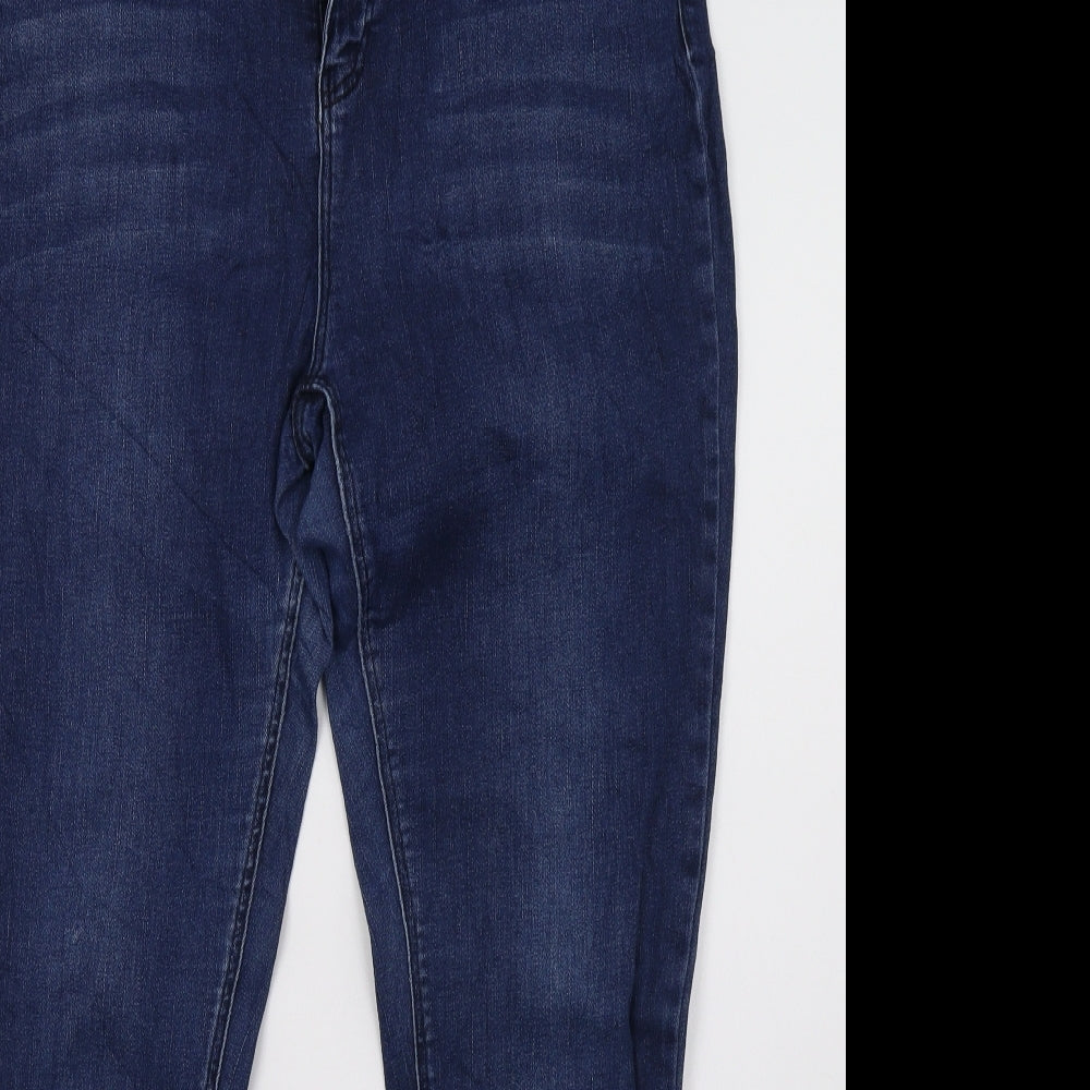 Simply Be Womens Blue  Denim Straight Jeans Size 16 L30 in