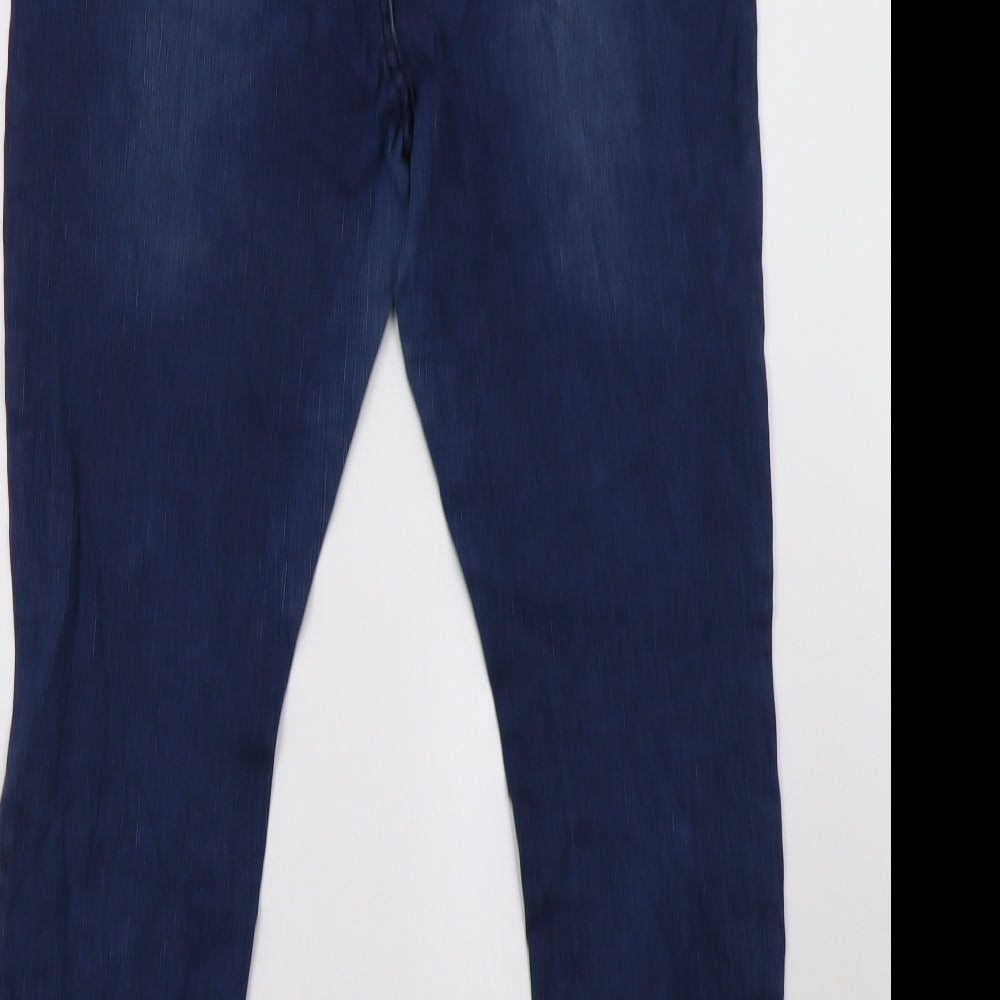 Simply Be Womens Blue  Denim Straight Jeans Size 16 L30 in