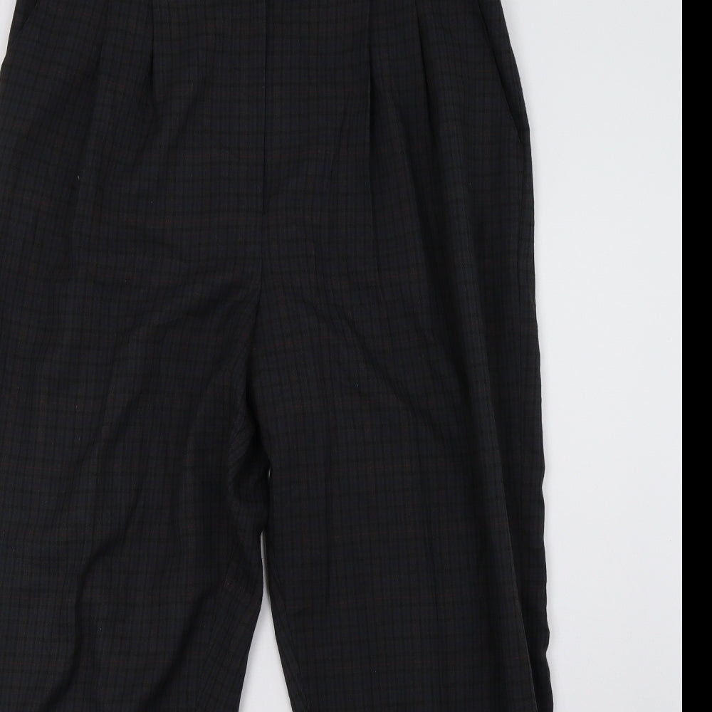 BHS Womens Green Check  Trousers  Size 18 L28 in
