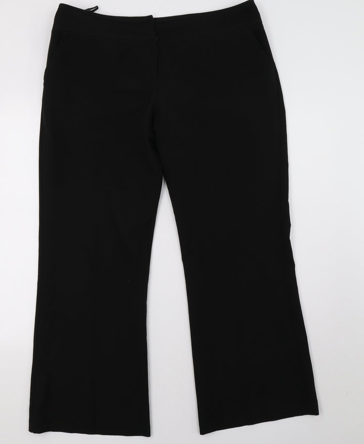 Dorothy Perkins Womens Black Trousers Size 16 L30 in