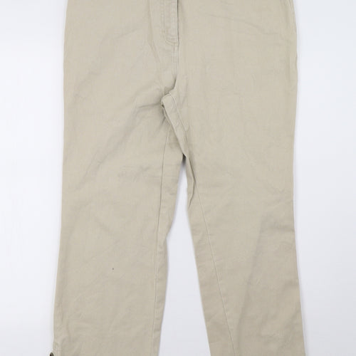 blue express Womens Beige   Trousers  Size 14 L29 in