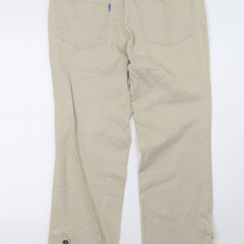 blue express Womens Beige   Trousers  Size 14 L29 in