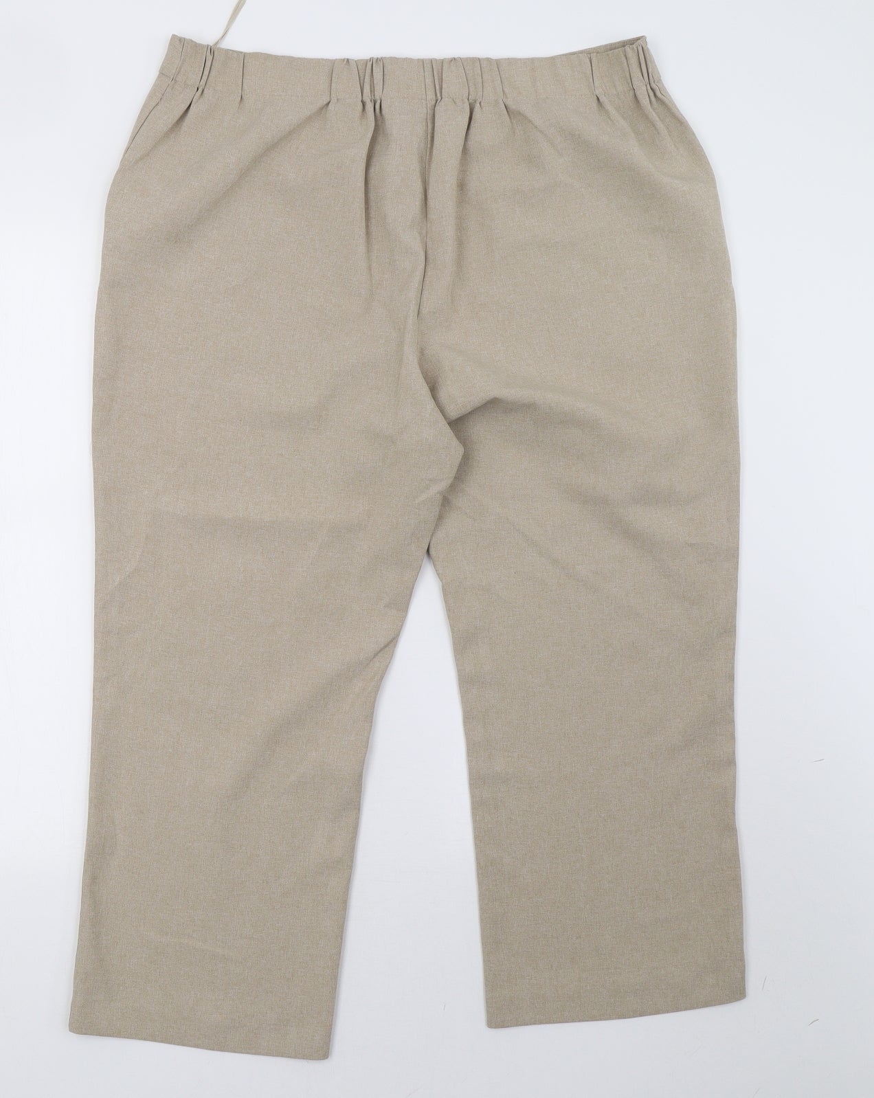 Bonmarché Womens Beige   Cropped Trousers Size 18 L25 in