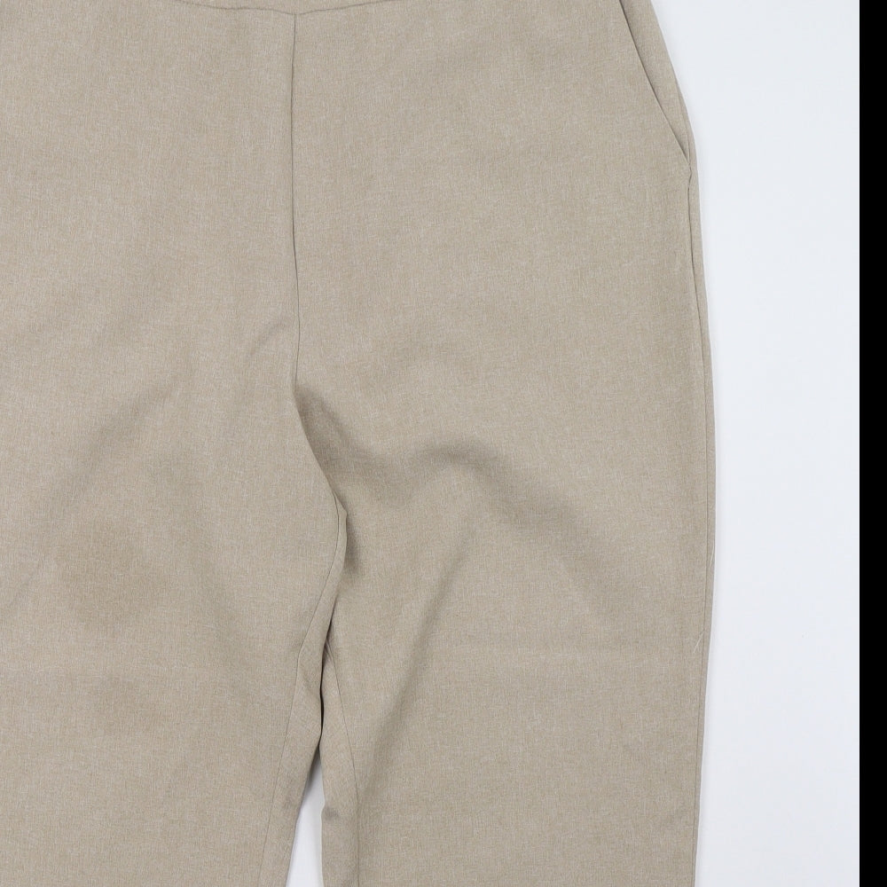 Bonmarché Womens Beige   Cropped Trousers Size 18 L25 in