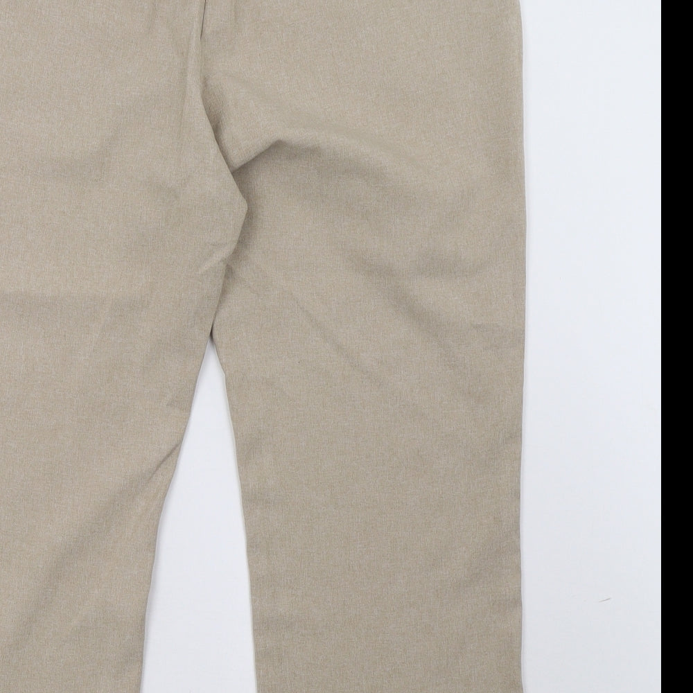 Bonmarché Womens Beige   Cropped Trousers Size 18 L25 in