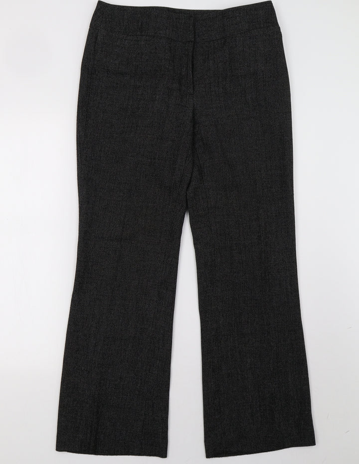 Dorothy Perkins Womens Black Trousers Size 12 L31 in