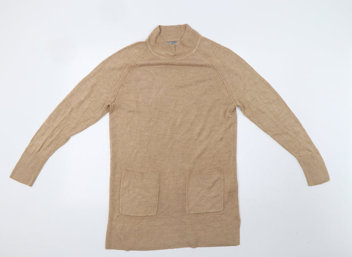 Debenhams Womens Brown Knit A-Line Size 12