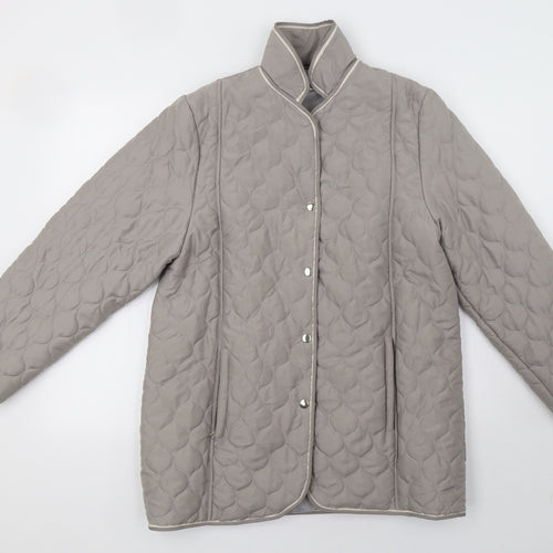 Gabriella Womens Grey   Puffer Jacket Coat Size 12