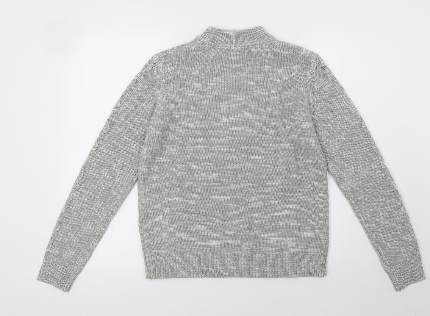 Matalan Womens Grey  Knit Pullover Sweatshirt Size M