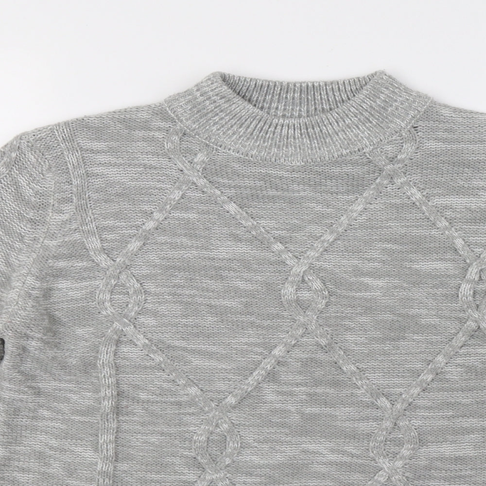 Matalan Womens Grey  Knit Pullover Sweatshirt Size M