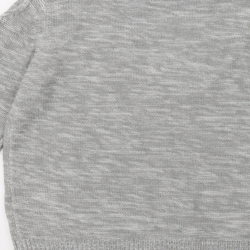 Matalan Womens Grey  Knit Pullover Sweatshirt Size M
