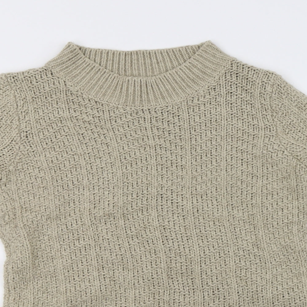 Matalan Womens Beige  Knit Pullover Sweatshirt Size S