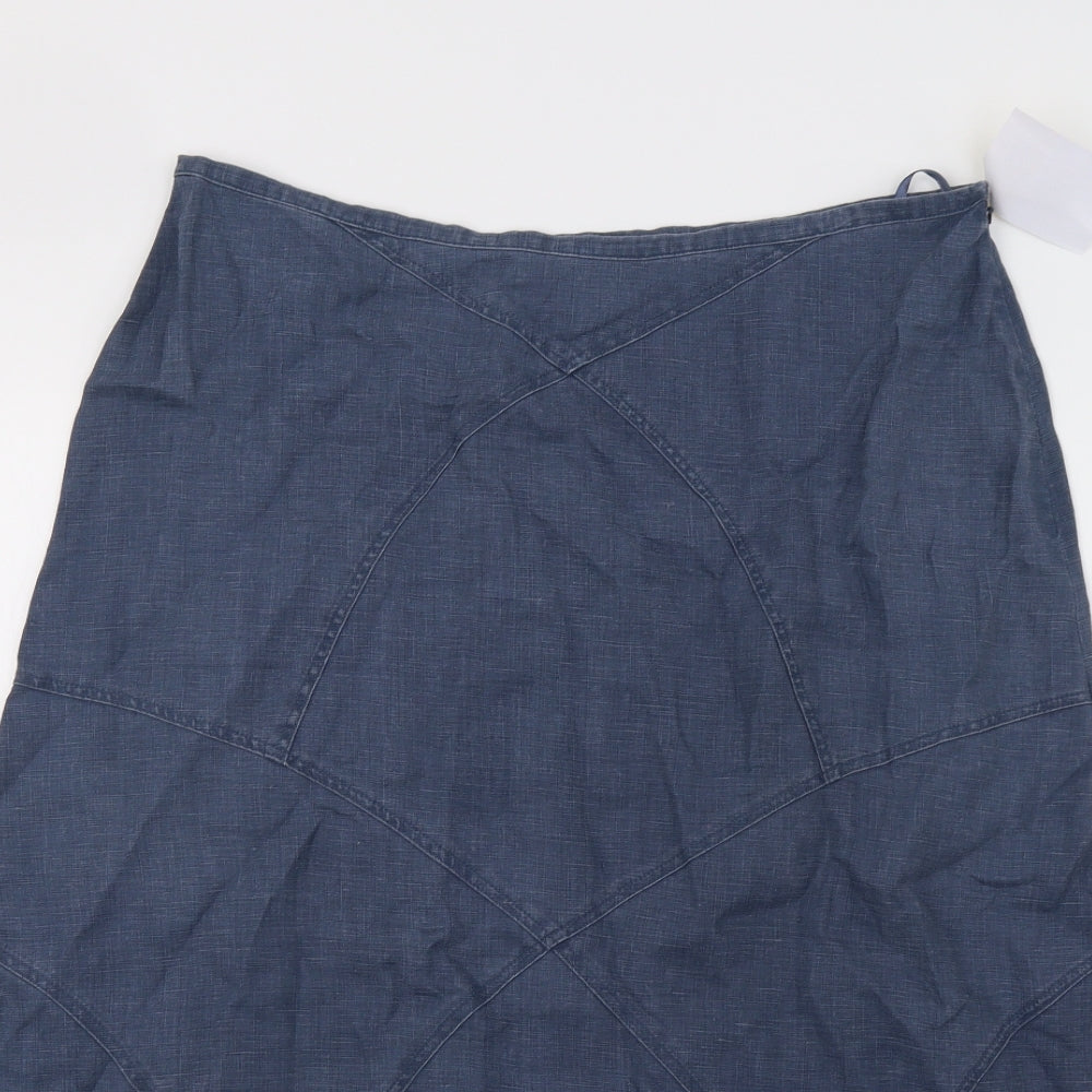 Monsoon Womens Blue   A-Line Skirt Size 14