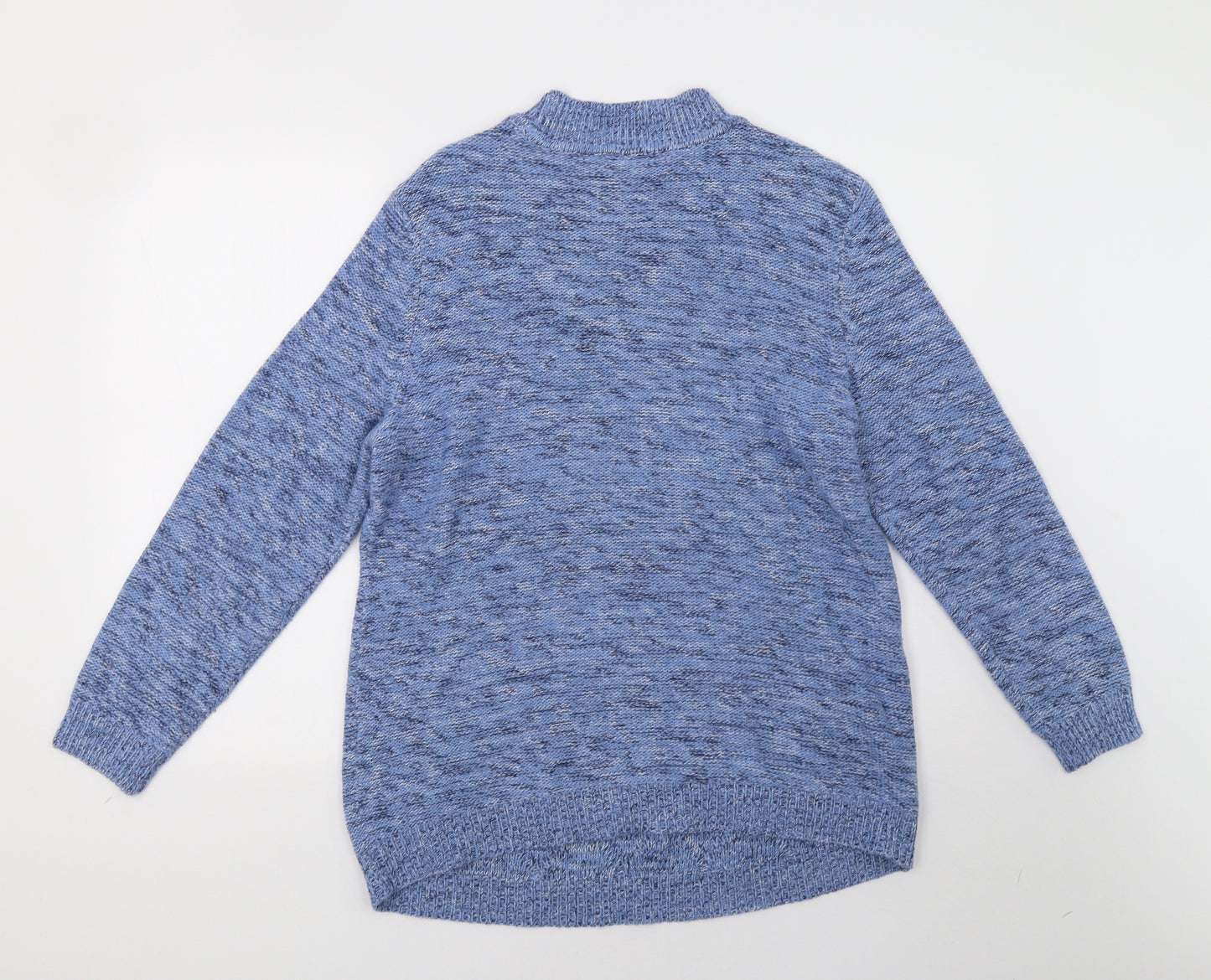 Preworn Womens Blue  Knit Pullover Sweatshirt Size 20