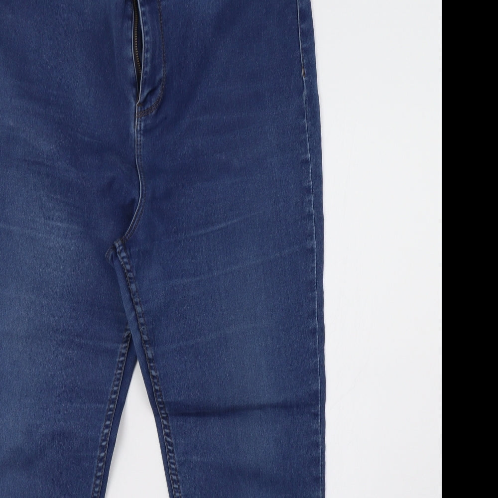 newlook Womens Blue  Denim Skinny Jeans Size 16 L32 in