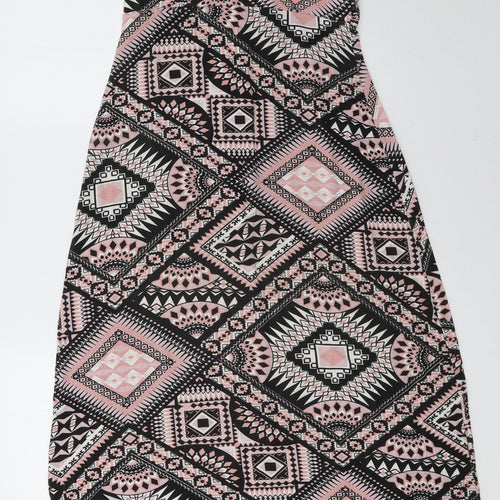 t.g Womens Pink Geometric  A-Line  Size 12