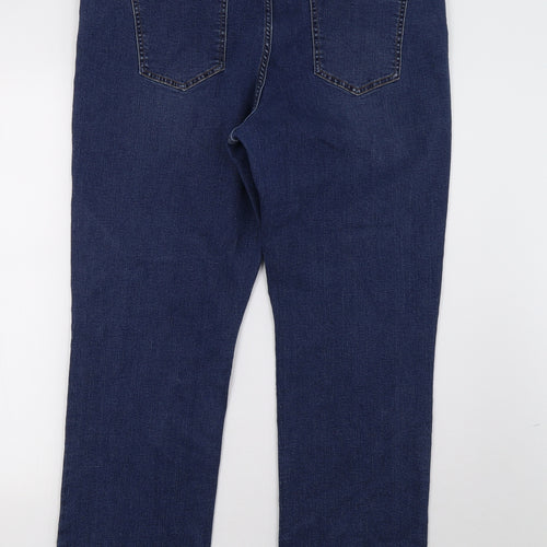 morrisons Womens Blue  Denim Straight Jeans Size 22 L30 in