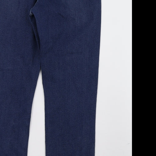 morrisons Womens Blue  Denim Straight Jeans Size 22 L30 in