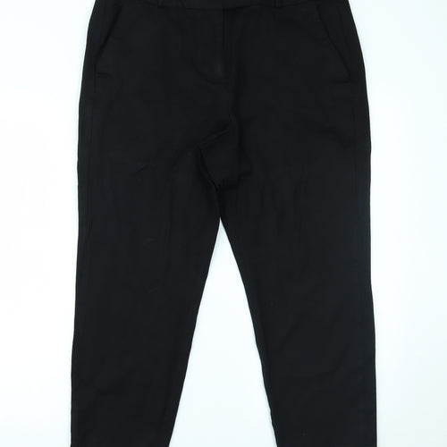 Marks and Spencer Womens Black   Trousers  Size 18 L24 in