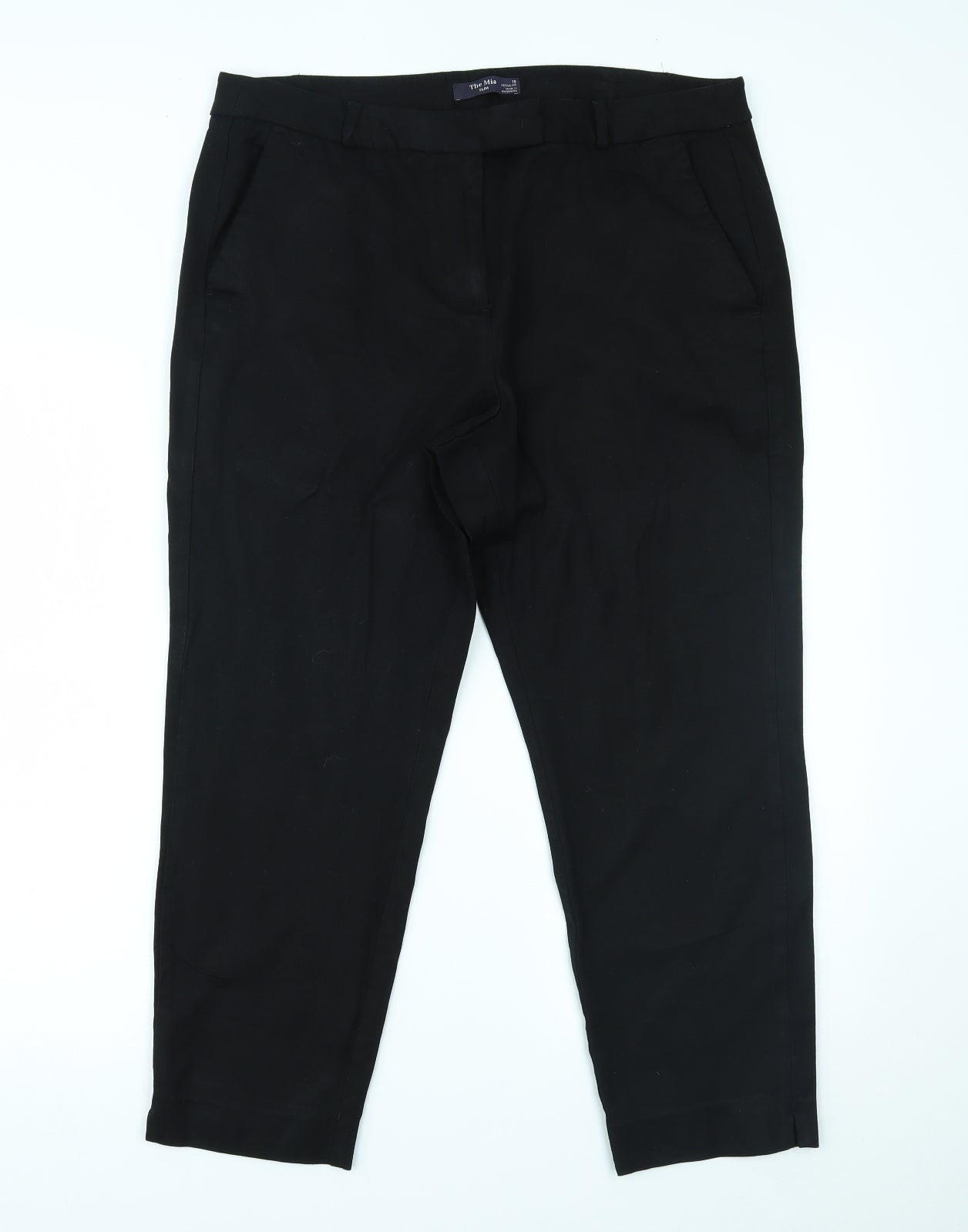 Marks and Spencer Womens Black   Trousers  Size 18 L24 in