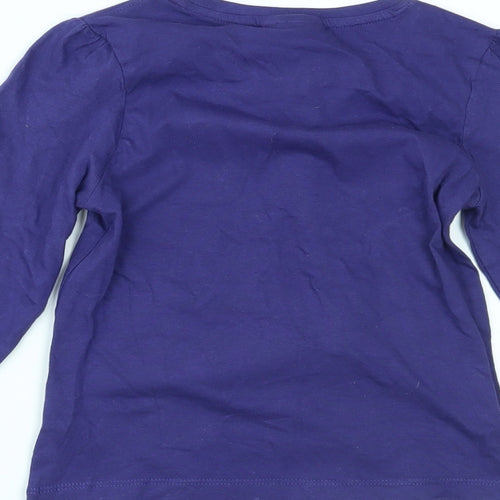 Star Wars Girls Purple   Top Pyjama Top Size 8 Years  - Star wars