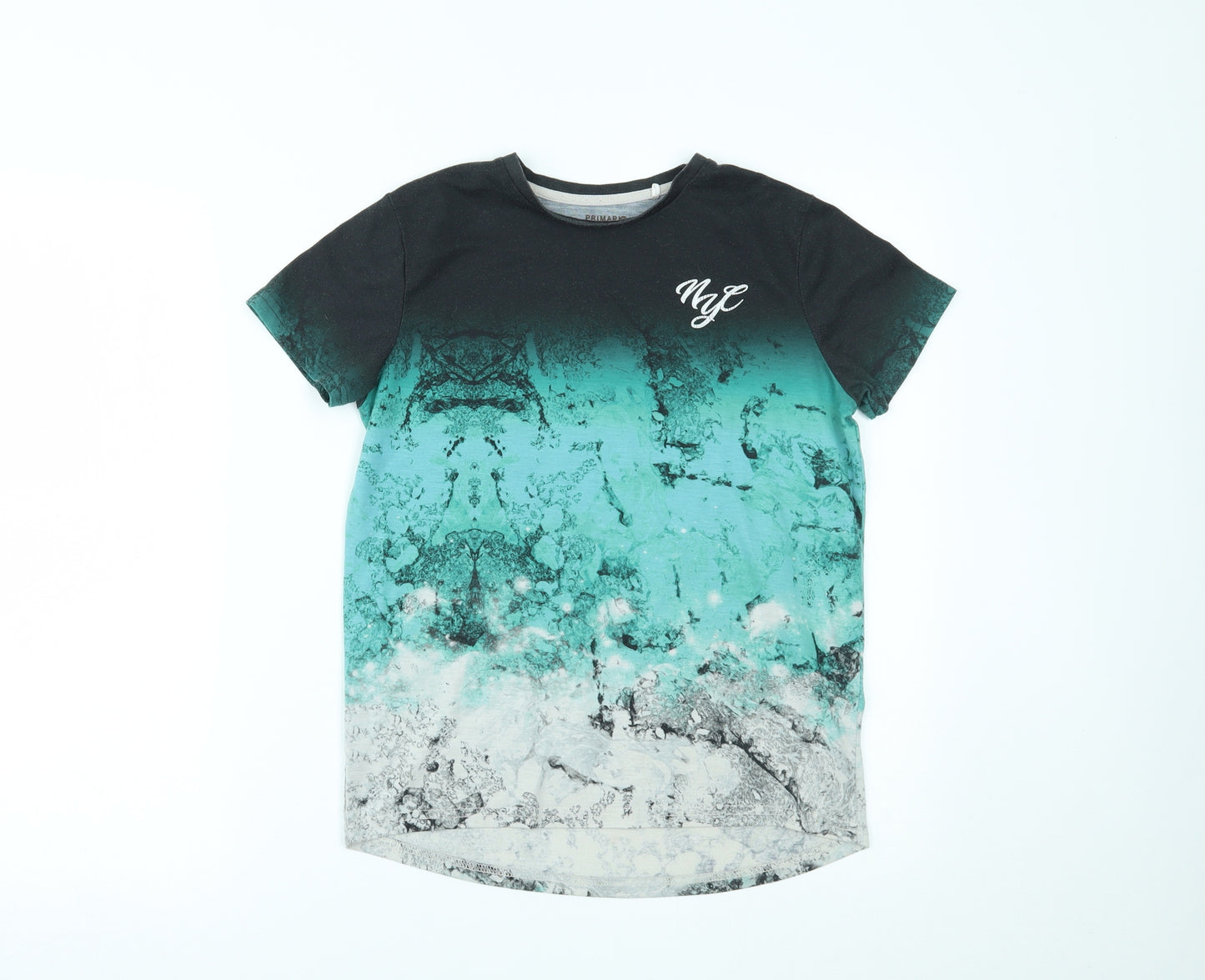 Primark Boys Green   Pullover T-Shirt Size 10-11 Years