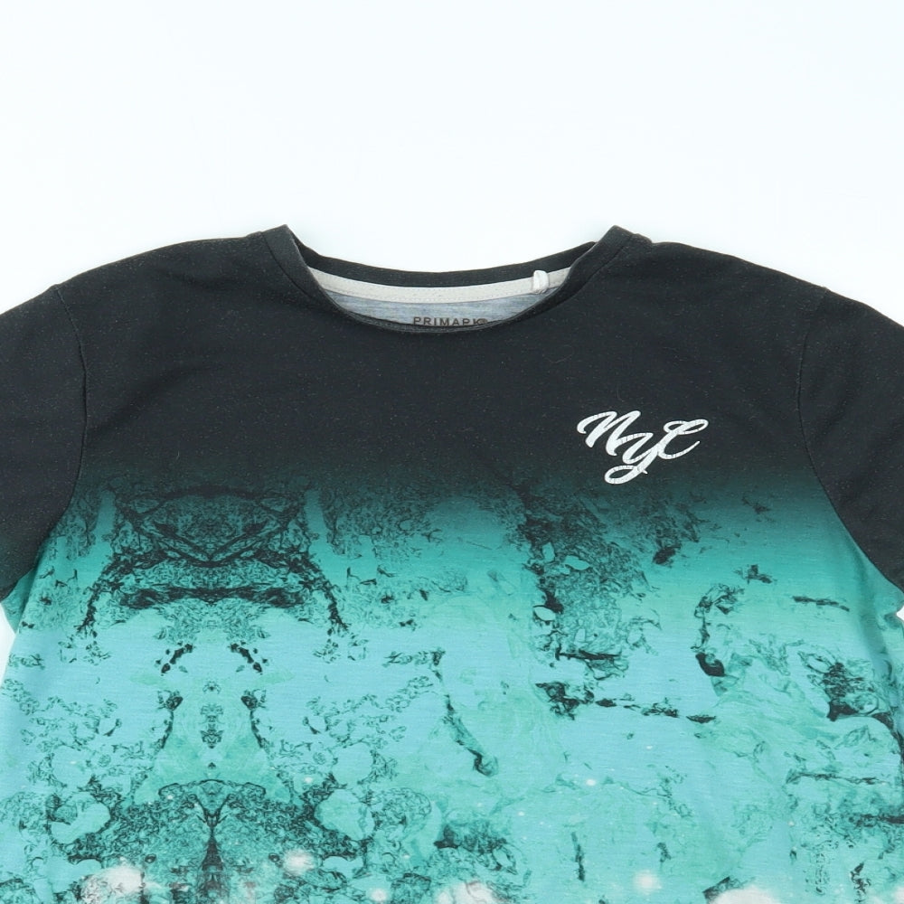 Primark Boys Green   Pullover T-Shirt Size 10-11 Years