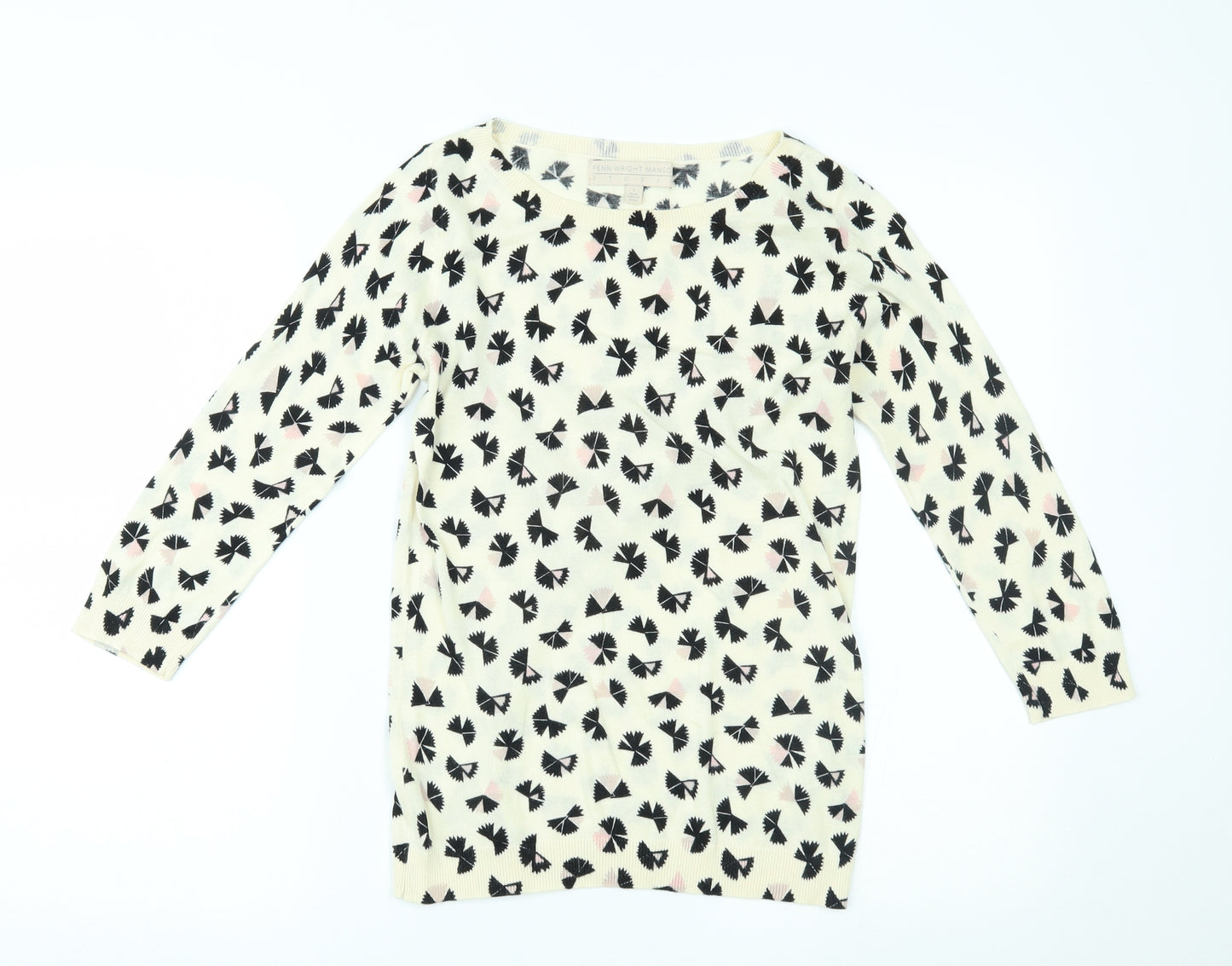Fenn Wright Manson Womens Ivory   Basic Blouse Size 10
