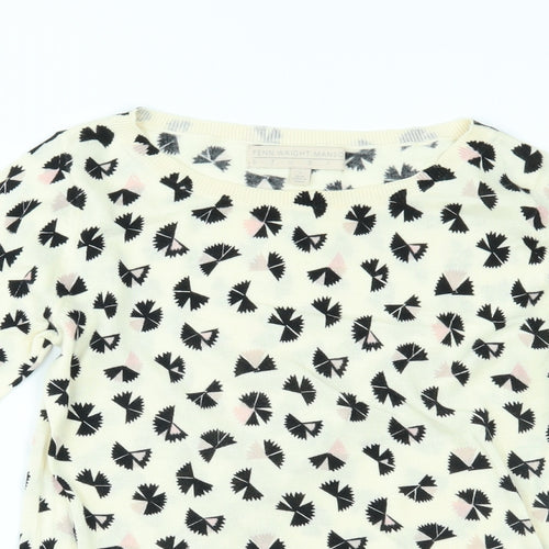 Fenn Wright Manson Womens Ivory   Basic Blouse Size 10
