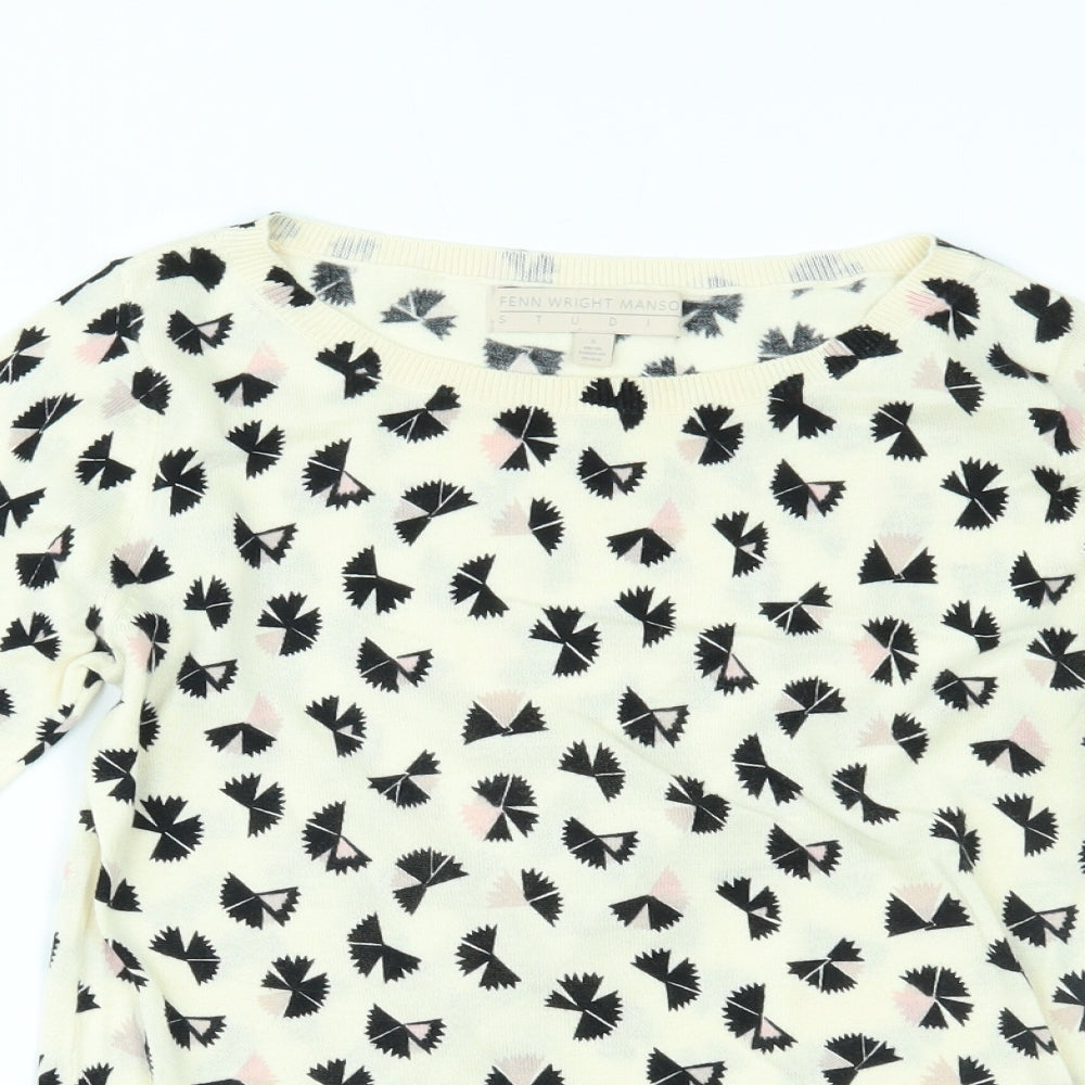 Fenn Wright Manson Womens Ivory   Basic Blouse Size 10