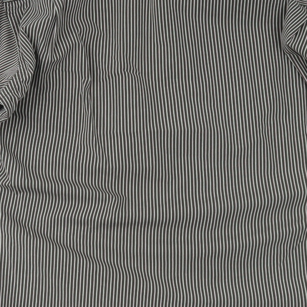 GREENWOODS Mens Multicoloured Striped   Button-Up Size L