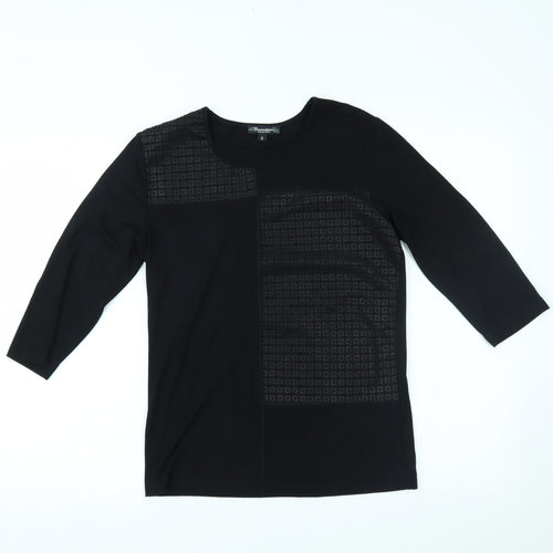 Brandtex Womens Black   Basic Blouse Size S