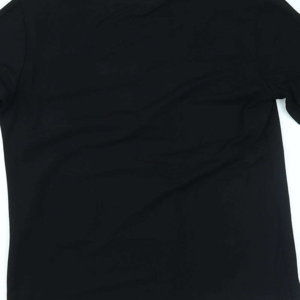 Brandtex Womens Black   Basic Blouse Size S