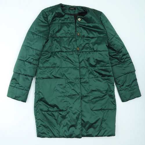 lakbi Womens Green   Quilted Coat Size 16
