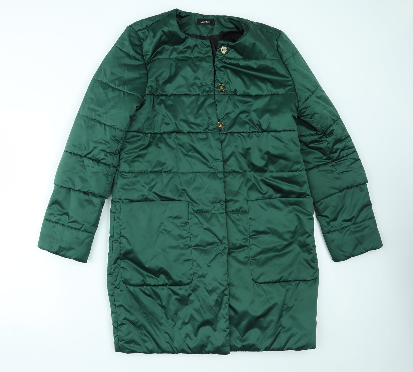 lakbi Womens Green   Quilted Coat Size 16